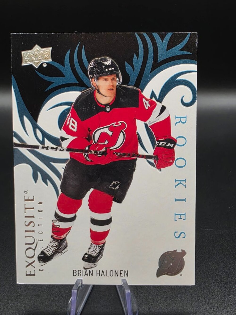 24 25 EXQUISITE ROOKIES BLUE BRIAN HALONEN /199